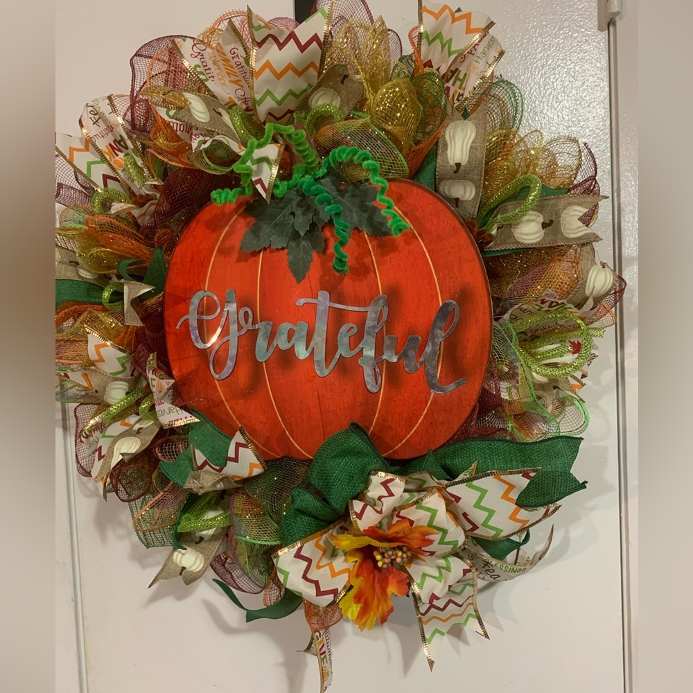 Item49 Autumn Outdoor Decor Wreath - Picture 7 of 7